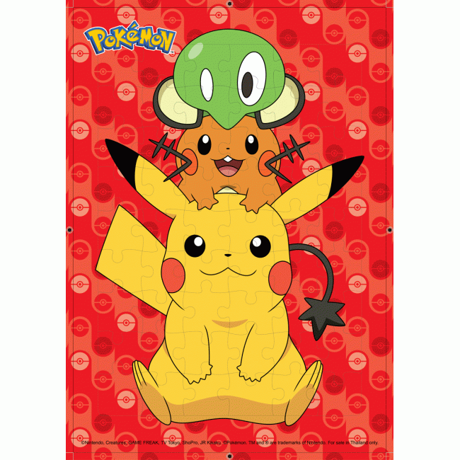 จิ๊กซอว์ Pokémon 54 ชิ้น รวมพลังโปเกมอน